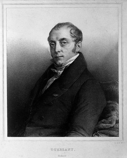 Louis Benoît Guersant. Lithograph by C. Motte.
