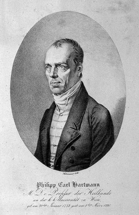 Phillip Carl Hartmann. Lithograph by F. Eybl.