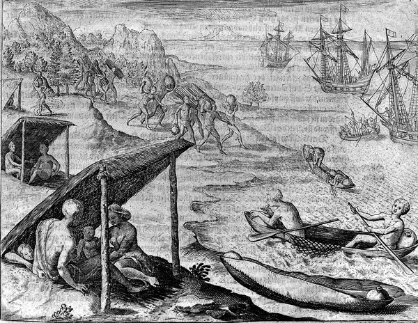 Newe Welt vnd americanische Historien : Inhaltende Warhafftige vnd vollkommene Beschreibungen aller west-indianischen Landschafften / Insulen / Königreichen vnd Provintzien / Seecusten / fliessenden vnd stehenden Wassern / Port vnd Anländungen / Gebürgen / Thälern / Stätt / Flecken vnd Wohnplätzen / zusampt der Natur vnd Eygenschafft dess Erdrichs / der Lufft / der Mineren vnd Metallen / der brennenden Vulcanen oder Schwefelbergen / der Siedenden vnd anderer heilsamen Quellen / wie auch der Thier / Vögel / Fisch vnd Gewürm in denselben / sampt andern wunderbaren Sreaturen vnd Miraculn der Natur / in diesem halben Theil dess Erdkreyes. Dess-gleichen gründlicher Bericht von der innwohner Beschaffenheit / Sitten / Qualitäten / Policey und Götzendienst / Leben vnd Wesen / barbarischer Unwissenheit vnd vnerhörter Grausankeit dess meisten Theils dieser wilden Leute / sampt Unterscheyd der Nationen / Sprachen vnd Gebräuchen. Item, historische vnd aussführliche Relation 38. fürnembster Schiffarten vnterschiedlicher Völcker in West-Indien / von der ersten Entdeckung durch Christophorum Columbum / in 150. Jahren / vollbracht / [Johann Ludwig Gottfried].