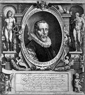 Pieter Hogerbeets. Line engraving by J. Saenredam after K. van Mander I.