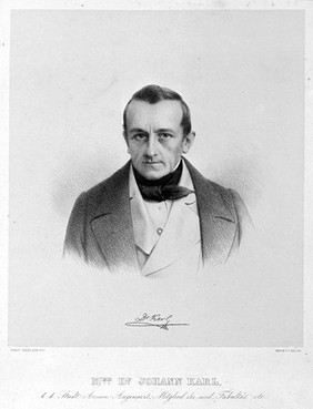 Johann Karl. Lithograph by R. Theer, 1857.