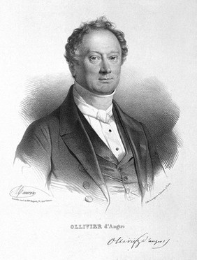 Charles Prosper Ollivier d'Angers. Lithograph by N. E. Maurin.