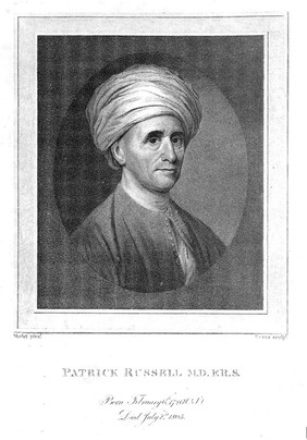 An account of Indian serpents, collected on the coast of Coromandel; containing descriptions and drawings of each species; together with experiments and remarks on their several poisons / By Patrick Russell. Presented to the Hon. Court of Directors of the East India Company, and published by their order, under the superintendence of the author.