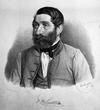 Pál Kovács. Lithograph by Strohmeyer (Strohmeijer, Strohmayer), 1862.