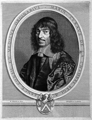 Marin Cureau de La Chambre. Line engraving by R. Nanteuil after himself.