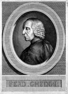 Ferdinando Antonio Ghedini. Line engraving.