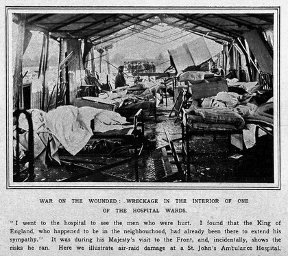 War on the wounded: St. John's Ambulance Hospital.