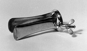 view Two-bladed obststric speculum, Weiss