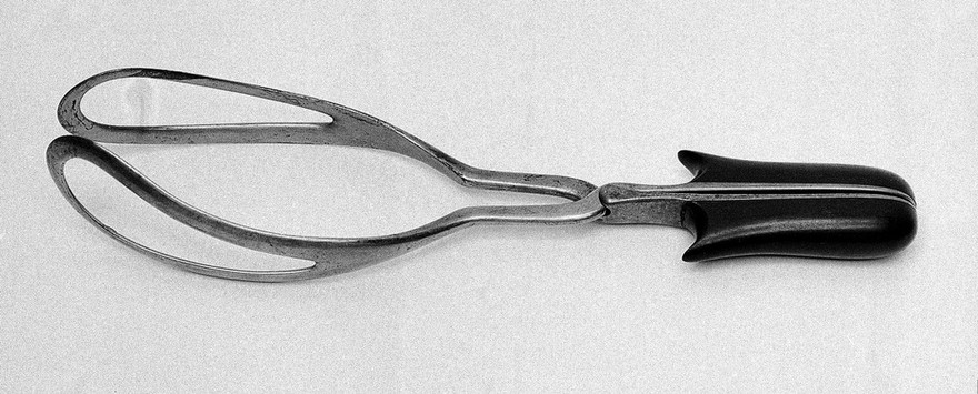 Obstetrical forceps, Henry Oldham, 19thC