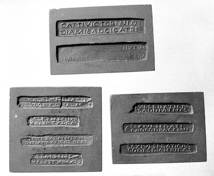 Oculist stamps or seals.