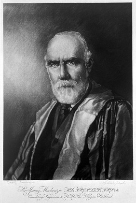 Sir James Mackenzie. Mezzotint by H. Sedcole after D. Mackenzie.