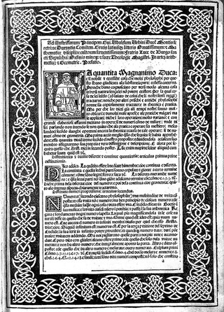 Somma de aritmetica, geometria, proporzioni, e proporzionalitá, etc / [Luca Pacioli].