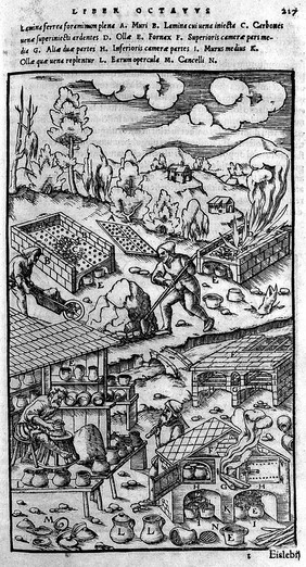 De re metallica libri XII. Quibus officia, instrumenta, machinae, ac omnia denique ad metallicam spectantia, non modo luculentissime describuntur, sed et per effigies ... adjunctis latinis germanicisque appellationibu ita ob oculos ponuntur, ut clarius tradi non possint. Ejusdem de animantibus subterraneis liber ... Cum indicibus diversis / [Georg Agricola].