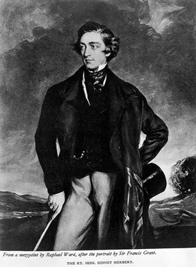 Portrait of 1st Baron, Sidney Herbert of Lea, 1810-1861.