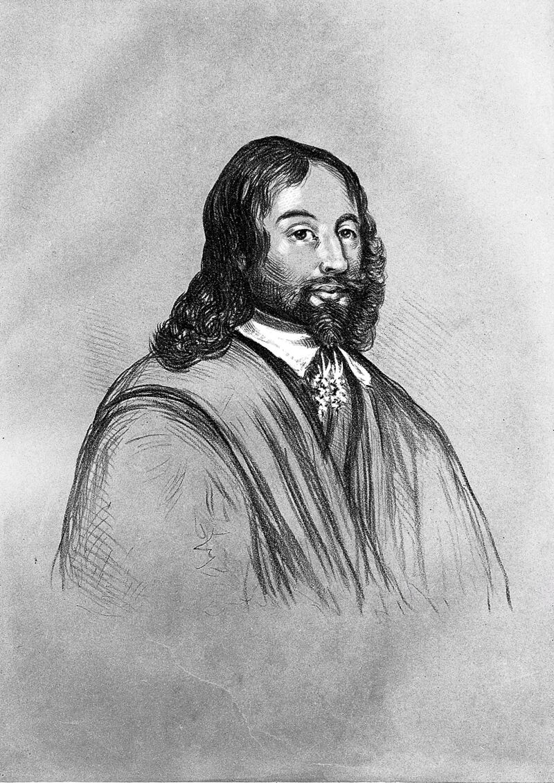 Portrait of Sir Thomas Browne, after the painting in the Vestry of St. Peter's, Norwich, by Miles Edmund Cotman