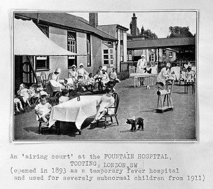 Fountain Mental Hospital Tooting - an airing court.