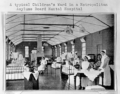 A typical children's ward at a mental hospital.