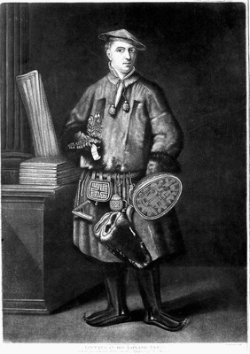 Carolus Linnaeus. Mezzotint by R. Dunkarton, 1805, after M. Hoffmans.