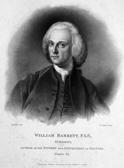 William Barrett, aged 31. Stipple engraving by W. Walker after J. van Rymsdick.