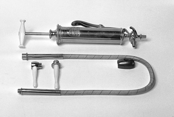 Enema and Stomach pump, by Arnold & Sons