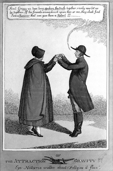 William Allen, caricature about his marriage