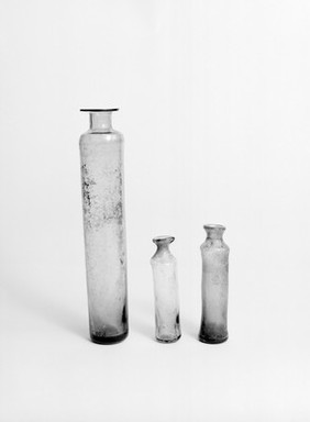 Medicine bottles, late 16th early 17th century.