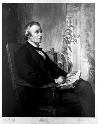 Sir William Bowman. Mezzotint by J.C. Webb after W.W. Ouless, 1889.