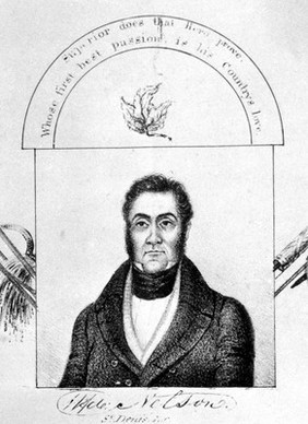 Portrait of Wolfred Nelson. From a lithograph in the Public Archives of Canada.