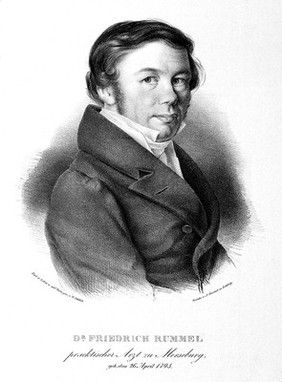 Friedrich Jakob Rummel. Lithograph by G. F. Schlick.