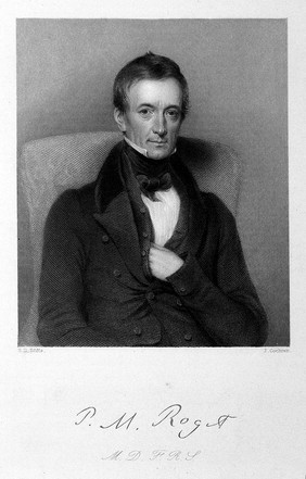 Peter Mark Roget. Stipple engraving by J. Cochran, 1839, after E. U. Eddis.