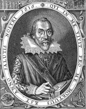 Aaron Rathborne. Line engraving by S. de Passe, 1616.