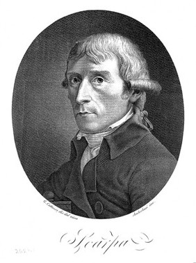 Antonio Scarpa. Line engraving by F. Anderloni, 1801, after C. Cattaneo.