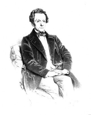Franz Schuh. Lithograph by E. Kaiser, 1850.