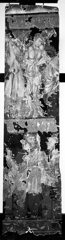 A flagellation (above) and an unidentified scene (below). Tempera painting by a Spanish painter, 14th century.
