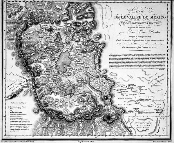 Mexico, topography.