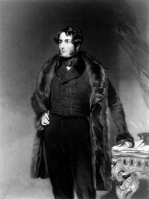 view Francis Egerton, first Earl of Ellesmere. Mezzotint by H. Cousins after J. Bostock, 1837.