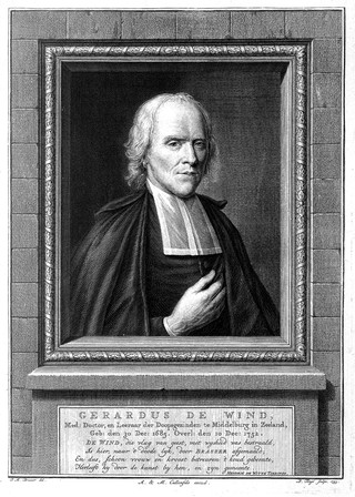 Gerard de Wind. Line engraving by P. Tanjé, 1753, after P. M. Brasser.