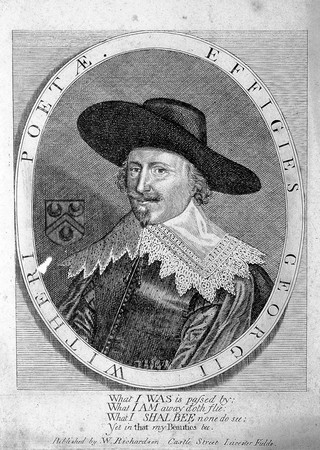 George Wither. Line engraving after J. Payne, 1669.
