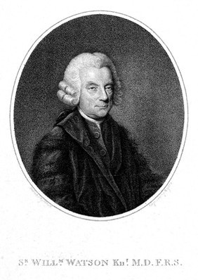 Sir William Watson. Stipple engraving by T. Ryder after L. F. Abbott.