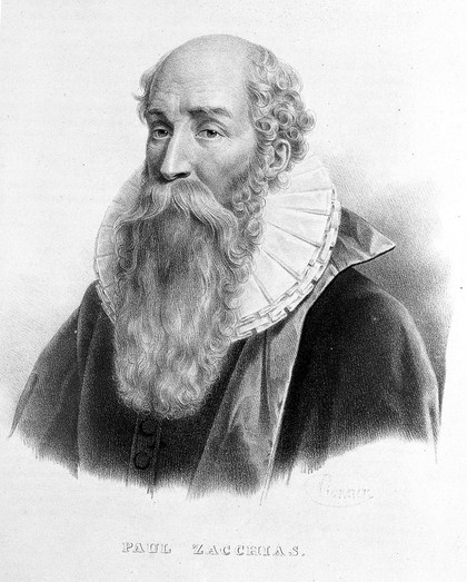 Paolo Zacchias. Lithograph by P. R. Vignéron.
