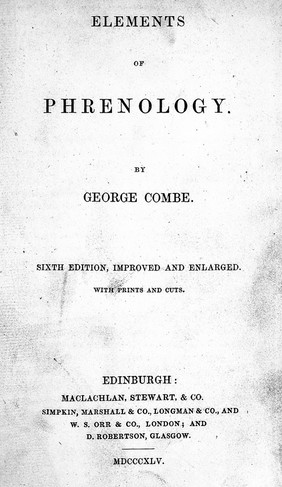 Elements of phrenology / [George Combe].