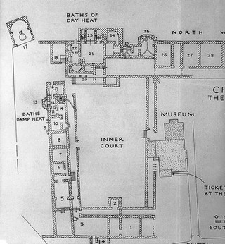 Plan of baths near Cirencester.