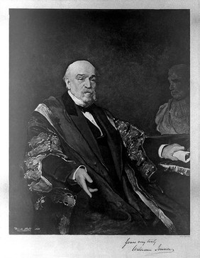 Sir William Jenner. Photogravure after F. Holl, 1888.