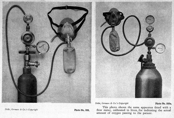 Apparatus for the administration of oxygen.