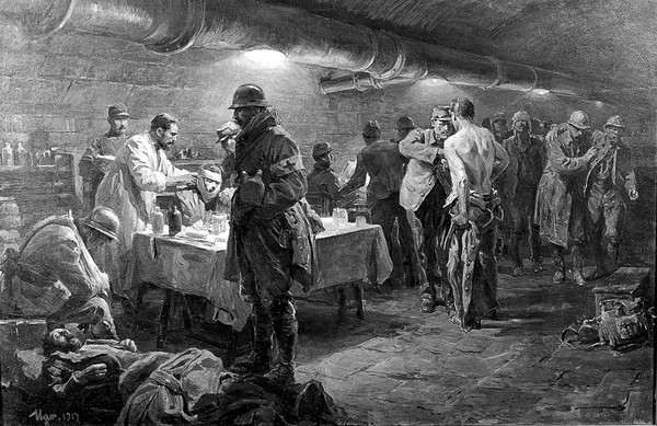 World War I: advanced dressing station