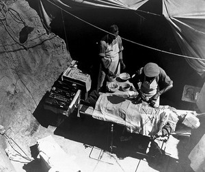 view Photograph: field surgery in the Dardanelles, 1915