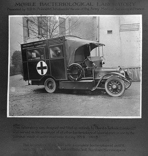 view World War One: mobile bacteriological laboratory