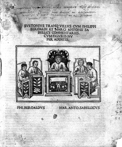Vitae Caesarum cvm Philippi Beroaldi et Marci Antonii Sabellici commentariis. Cum figvris nvper additis / [Caius Suetonius Tranquillus].