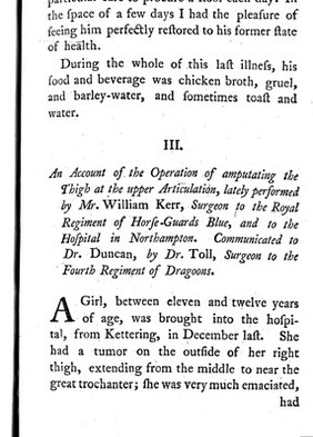 An account of amputating the thigh at the upper articulation.