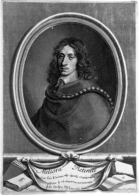 John Evelyn. Line engraving by R. Nanteuil, 1706, after himself.